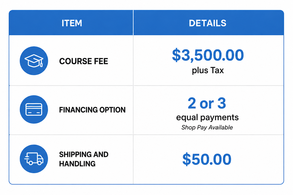 Home inspector training cost Canada — CIHI payment plans