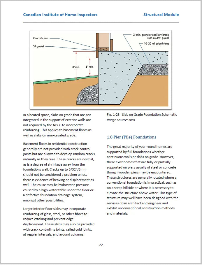 Structural inspection training module — Canadian Institute of Home Inspectors